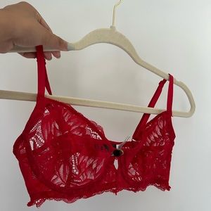 Red bralette